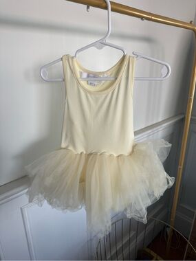 Ivory and butter yellow Tulle Tutu Dress bundle